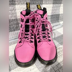 Dr. Martens women’s Combs Pink Combat Boots. Size 6.5 - 7